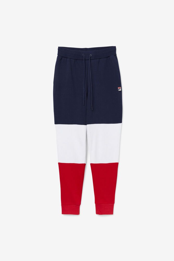 Fila France Pants Navy/White/Red - Mens - 28509LFYK